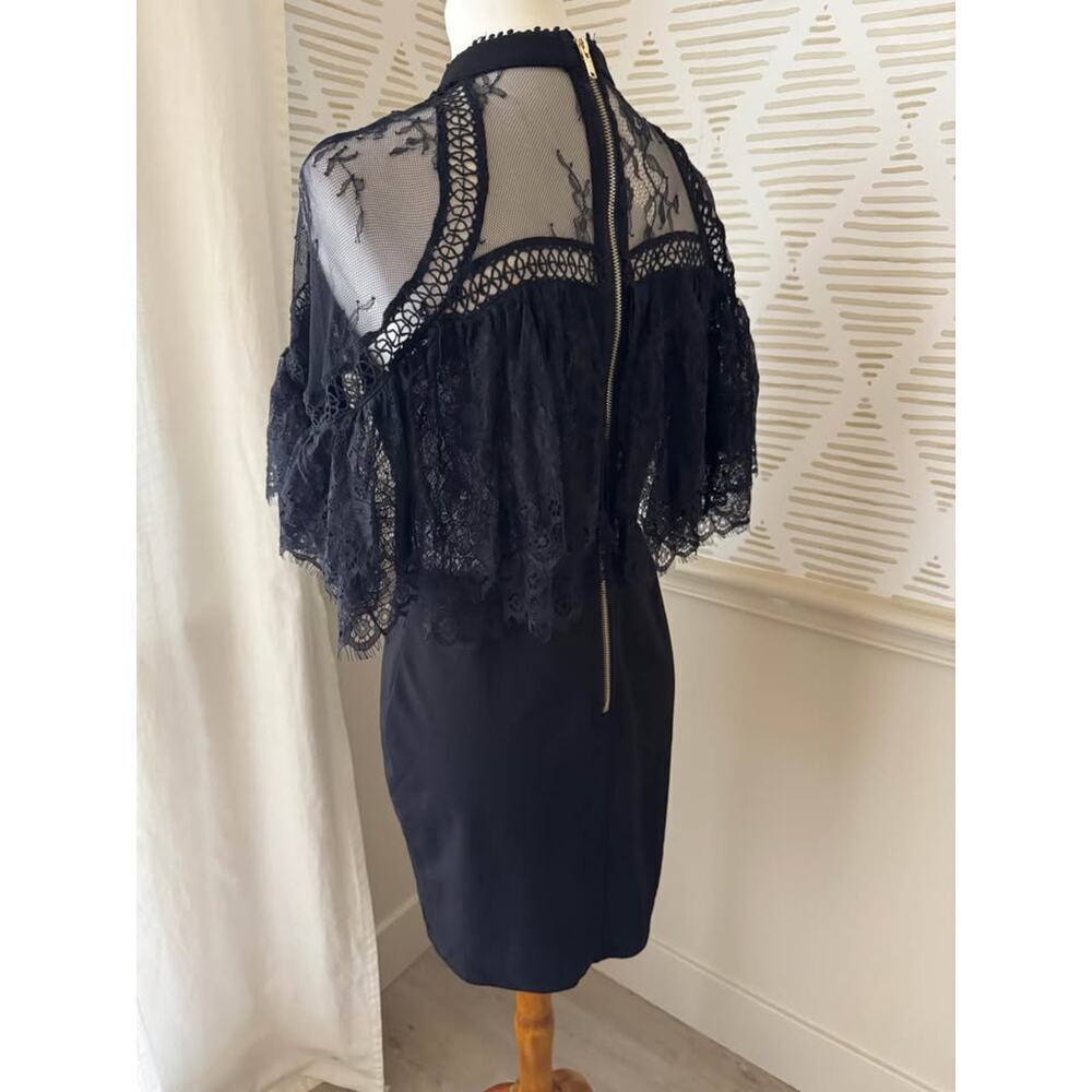 Boutique Women’s Large Black Lace Cutout Mini Dressa - Picture 7 of 9